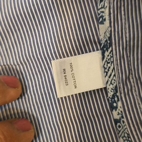 Banana republic cotton pin stripe blazer size medium - Picture 8 of 9